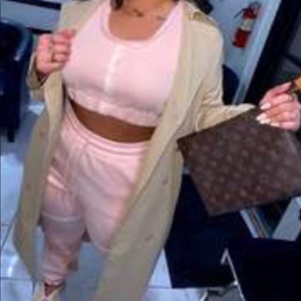 BADDIEVILLE BLUSH CASSIDY JOGGER CO ORD SET